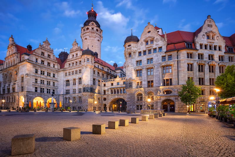 Mehrere alte Häuser in Leipzig, diese sind oft Denkmalimmobilien