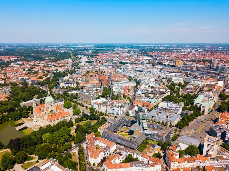 Die Stadt Hannover aus der Vogelperspektive, was ist die Makrolage?